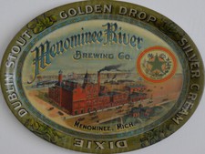 Vintage Menominee River Beer Ad Reproduction Metal Sign  Bar Decor picture