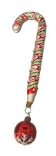Vtg Waterford Holiday Heirlooms Glass Candy Cane Drop Hanging Christmas Ornament picture