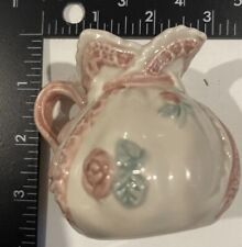 Antique Mini Rose flowered Vase/ Pitcher collectibles picture