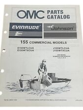 Vintage 1986 OMC Johnson Evinrude Parts Catalog 155 Commercial Models ￼Nautical picture
