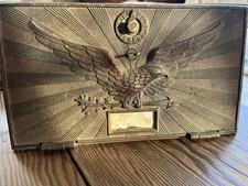 Vintage US Post Office Box Door US Flying Eagle Large Size NO COMBO picture