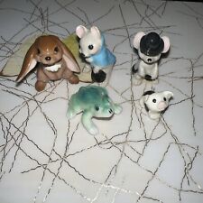 Vintage bone China miniature figurines Animals picture