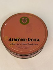 Vintage Almond Roca Brown And Haley Candy Tin Confectioner picture