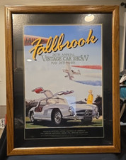 1991 26th Annual Fallbrook Vintage Car Show Professionally Framed & Matted 20x26 picture