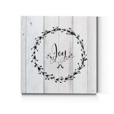 Renditions Gallery Joy Wreath Canvas, 32x32 in, Gallery Wrapped, Made in America picture