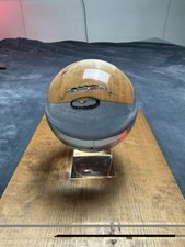 Vintage Large Clear Crystal Ball 9” / 18” Circumference Over 9 Pounds Very Nice picture