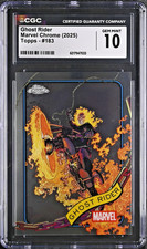 CGC 10 Gem Mint Topps Marvel Chrome Ghost Rider #183 picture