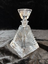 RCR Royal Crystal Rock Italian Lead Crystal Pyramid Perfume Bottle picture