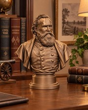 James Longstreet Bust, Civil War General Sculpture picture