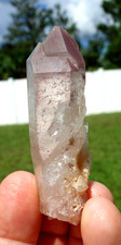 Super Rich Pink LITHIUM Quartz Natural Crystal Point Origin Brazil For Sale #404 picture