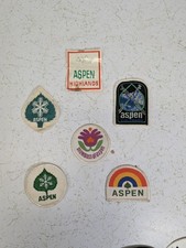 Vintage Aspen Colorado Ski Patch Lot of 6 Snowmass Highlands Embroidered Retro picture
