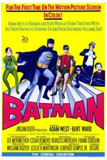 Batman 24x36 inch movie poster Adam West Burt Ward 1966 Catwoman Joker Riddler picture
