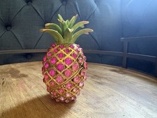 Rhinestone Pineapple Trinket Jewelry Box picture
