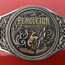 Pendleton Whisky 2021 Let er Buck Belt Buckle Rodeo Montana Silversmiths Whiskey picture
