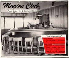 Marine Club Trout Pond Lee & Lauriene Dixon Ashland WI 1963 WI Ad TAK1-H17 picture