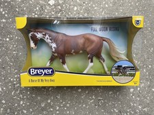 New Retired Breyer Horse #1877 Full Moon Rising Chestnut Sabino Strapless NIB picture