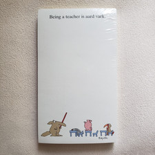 NOS Vintage 1980s Teachers Notepad, Being a teacher is aard vark, Boynton picture