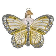 Old World Christmas STERLING BUTTERFLY (12746) Glass Ornament w/OWC Box picture
