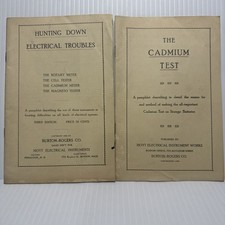 Vintage 1920s Hoyt Electrical Instrument Works Manuals Cadmium Magneto Testers picture
