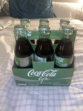 2014 Coca-Cola Life 6 Pack 8oz Glass Bottles Sealed Soda Cane Sugar & Stevia picture