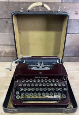 Vintage L.C. Smith & Corona Typewriters Inc Typewriter Rare Red Burgundy picture