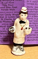2008 Haydel's PROOF king cake doll BEIGNET WAITER Mardi Gras New Orleans haydels picture