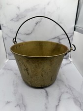Antique H.W. Hayden Ansonia Brass Co Spun Brass Bucket Pail 1851 Patent picture