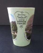 Late 19th Early 20th Century Souvenir Tumbler Main St. The Bluff Hamburg Iowa picture