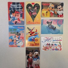 Lot of 8 Vintage Disney Postcards Mickey Mouse Goofy Florida NOS picture