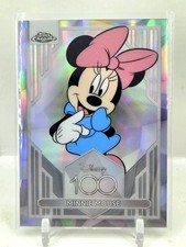 2023 Topps Chrome Disney 100 Minnie Mouse Silver Refractor SP Mickey Card 23 B picture