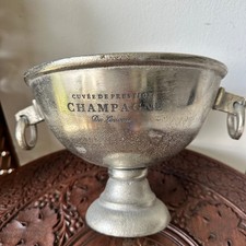 Cuvee de Prestige Champagne Du Louvois Cast Aluminum Pedestal Ice Bucket picture