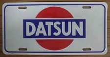 Vintage Datsun License Plate Embossed Metal New Old Stock 210 240 510 620 #2706 picture