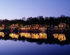 Photo:Schuylkill River boat houses, Philadelphia, Pennsylvania picture