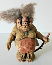 Vintage Nyform Troll Fat Smiling Woman #114 with Walking Stick W/TAGS picture