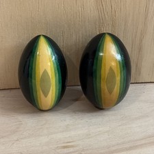 Vintage Hand Painted Folk Art Wooden Eggs Beautiful picture