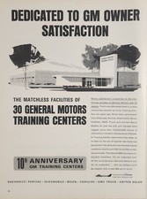 1964 Print Ad GM General Motors Training Centers for Dealers 10th Anniversary picture