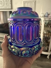 Full Size Moon and Stars Courting Fairy Lamp, Carnival Cobalt Blue by Weishar picture