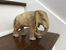 ANTIQUE VINTAGE c.1912 CIRCUS ELEPHANT DOORSTOP picture