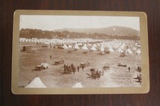 1898 Cabinet Card Photograph Spanish American War Camp Merritt San Francisco picture