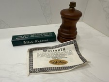 Vintage MCM Danish Modern Bel-Aire Wooden Pepper Mill Leeds of California picture