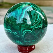2.25LB Natural peacock quartz hand carved sphere crystal repair gemstone ball picture