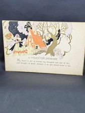 Antique Valentine Message Post Card Early 1900s picture