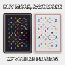Set Of 2 Louis Vuitton Murakami Playing Cards Random Numbers W/ COA & Toploader picture