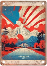 Vintage aRKANSAS United States Retro Look Travel Poster Metal Sign T3626 picture