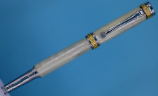 Awabi Shell MOP on Majestic Jr. Rollerball Pen in 22kt Gold and Chrome Finish picture