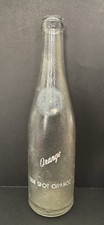 Vintage 1946-47 Sun Spot Orange Textured Stippled Pattern 10oz Soda Bottle..Rare picture