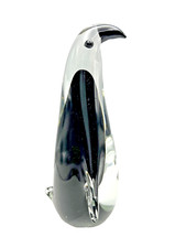 Murano Penguin Figurine Hand Made Art Glass Paperweight Decor 7