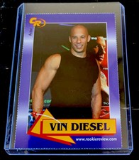 VIN DIESEL Rookie 2003 CELEBRITY REVIEW Rookie Actor Card #12 NM+ picture