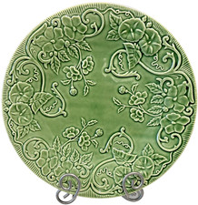 Vintage Bordallo Pinheiro Green Majolica 12