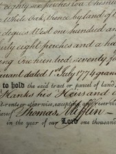 THOMAS MIFFLIN—SIGNER OF THE U.S. CONSTITUTION—1799 PENNSYLVANIA “CAVE SPRING” picture